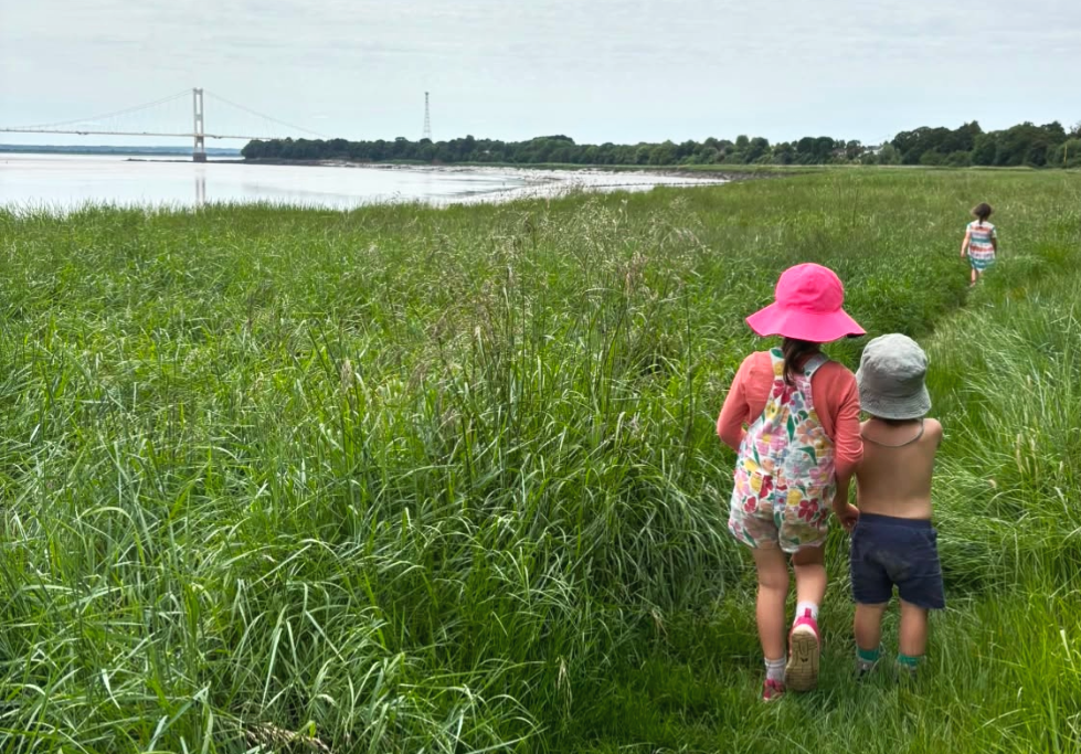 Children enjoy walk in monmouthshire